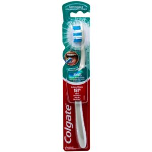 Colgate 360 Whole Mouth Clean Toothbrush, Ultra Compact Head, Soft (Colors Vary) - Pack of 3