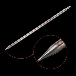 PATIKIL Graduated Dropper Pipettes, 1 Pcs 20ml Reusable Borosilicate Glass Pipette for Transfer Liquid for Laboratory, Chemistry, Clear