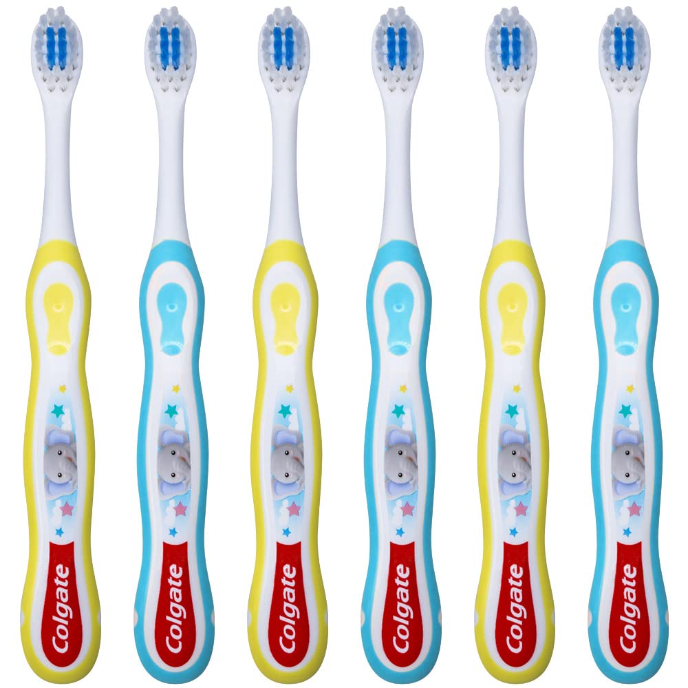 Colgate My First Baby Toothbrush, Extra Soft, (Colors Vary) - Pack of 6