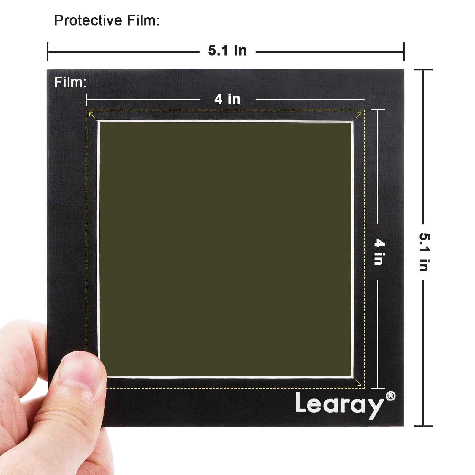 4 x 4 Inch Magnetic Field Viewing Film, Magnetic Field Viewer, Magnetic Flux Display, Magnet Pattern Detector, See Magnetic Field for Scientific Project (4 * 4 Inch)