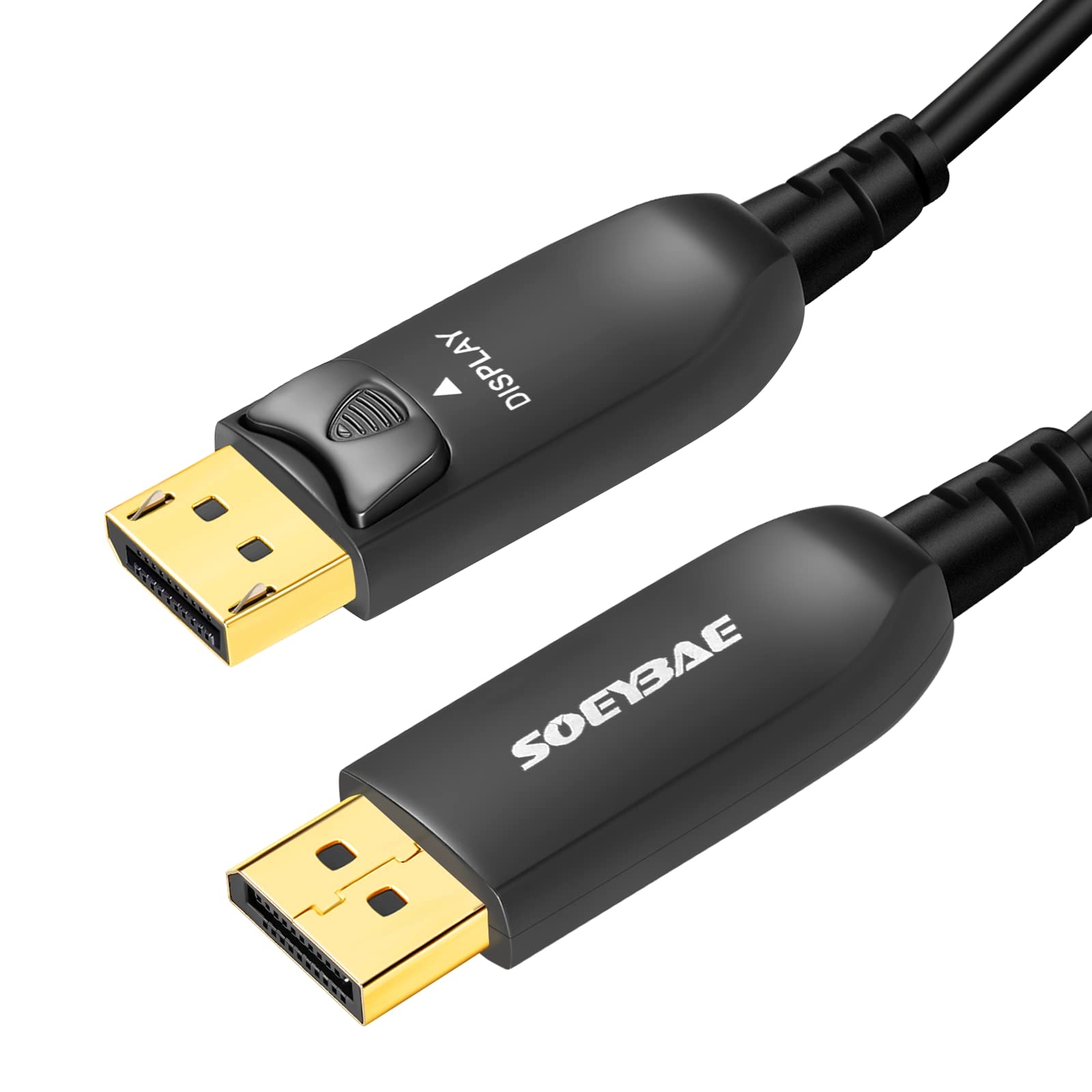 SOEYBAE 8K Fiber DisplayPort Cable 150ft/50m, 8K DP 1.4 Cable, Support 32.4Gbps Ultra High Speed, 8K@60Hz, 4K@144Hz, Compatible with Graphics Card, VR Headset, Projector