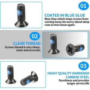 360pcs Blue Nylok Screws Kit 12 Sizes,Laptop Notebook Computer Replacement Assortment, M2 M2.5 M3 for Lenovo Toshiba Gateway Samsung HP IBM Dell Sony Acer Asus SSD Hard Disk SATA M.2 SSD,by Persberg