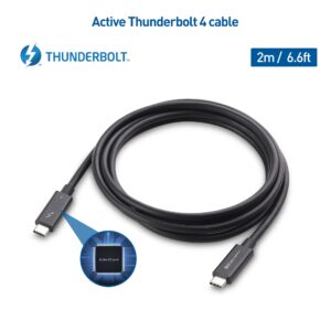 Cable Matters [Intel Certified] 40Gbps Active Thunderbolt 4 Cable with 100W Charging and 8K Video & [Intel Certified] 40Gbps Thunderbolt 4 Cable 3.3ft with 8K Video and 100W Charging