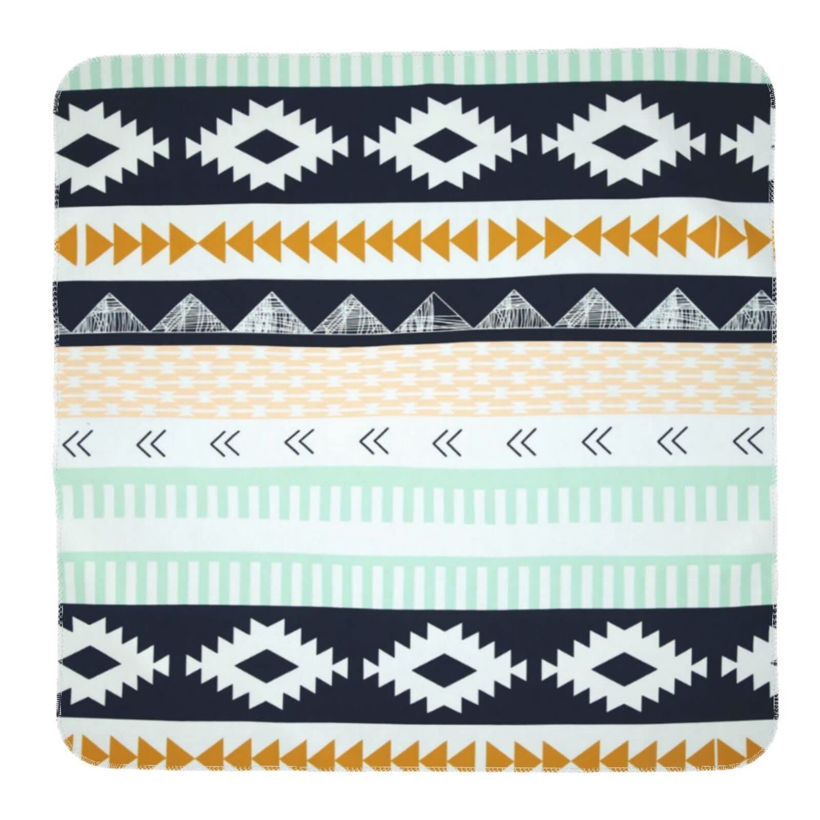 Western Native American Newborn Swaddle Blanket, Soft & Cozy Aztec Receiving Baby Blankets Swaddle Wrap for Boys and Girls