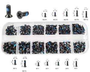 360pcs blue nylok screws kit 12 sizes,laptop notebook computer replacement assortment, m2 m2.5 m3 for lenovo toshiba gateway samsung hp ibm dell sony acer asus ssd hard disk sata m.2 ssd,by persberg