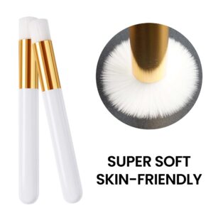 30 PCS Lash Shampoo Cleansing Brush for Eyelash Extension Super Soft Facial Cleaning Brush Use For Eye Bath Wash Kit By Camillash(30 PCS White）