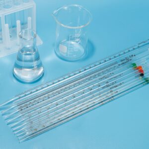 PATIKIL Graduated Dropper Pipettes, 1 Pcs 20ml Reusable Borosilicate Glass Pipette for Transfer Liquid for Laboratory, Chemistry, Clear