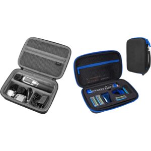 procase hard travel case for philips bundle with hard travel case for man gillette styler beard trimmer