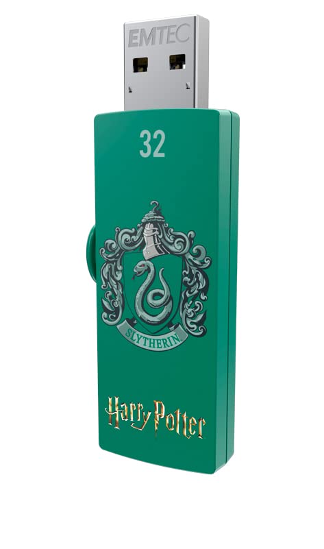 EMTEC Harry Potter M730 USB 2.0 Flash Drive - 32GB-Slytherin & Hogwarts Duo Pack (ECMMD32GM730HP02P2)