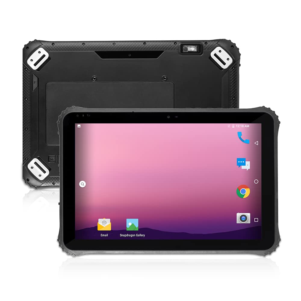 ThinKol 12.2" Industrial Rugged Touchscreen Tablet for Field Work, Drop and Water Resistant Rugged Tablet with Fingerprint Scan, BT, 4G, GPS, WiFi(Android 4GB 64GB)