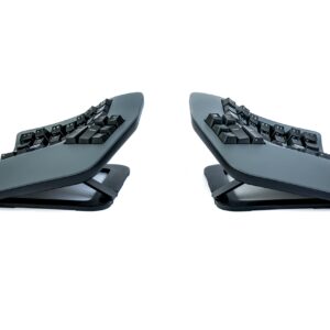 KINESIS Advantage360 Professional Split Ergonomic Keyboard - Bluetooth | Mechanical Switches | Fully Programmable Open Source | Contoured Shape | Adjustable Tenting | Backlit