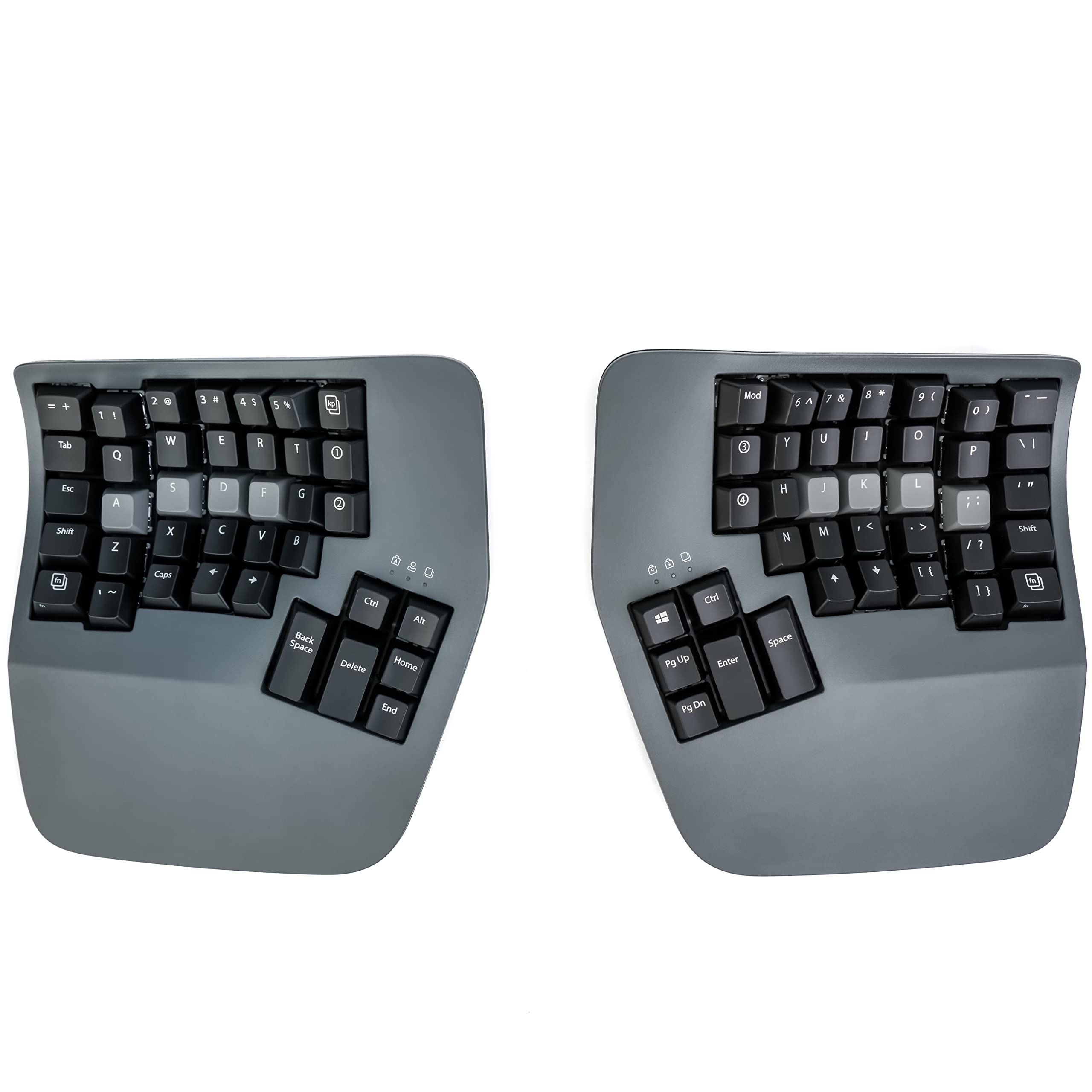 KINESIS Advantage360 Professional Split Ergonomic Keyboard - Bluetooth | Mechanical Switches | Fully Programmable Open Source | Contoured Shape | Adjustable Tenting | Backlit