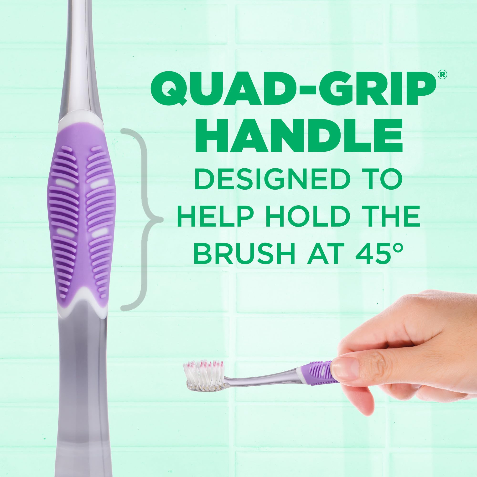 GUM Technique Deep Clean Sensitive Toothbrush, Compact Head & Ultra Soft Tapered Bristles for Adults with Sensitive, 1ct (12pk)