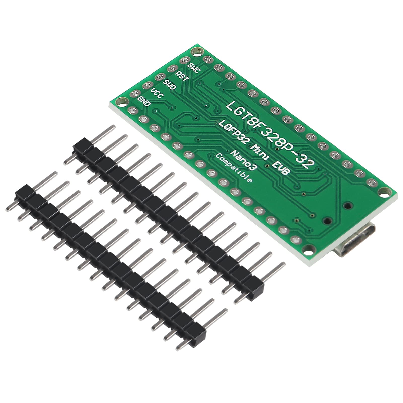 AITRIP 3PCS LGT8F328P-LQFP32 LGT8F328P LQFP32 MiniEVB HT42B534 SOP16 USB Driver Development Board Compatible with ATMEGA328 Nano V3.0 for Arduino