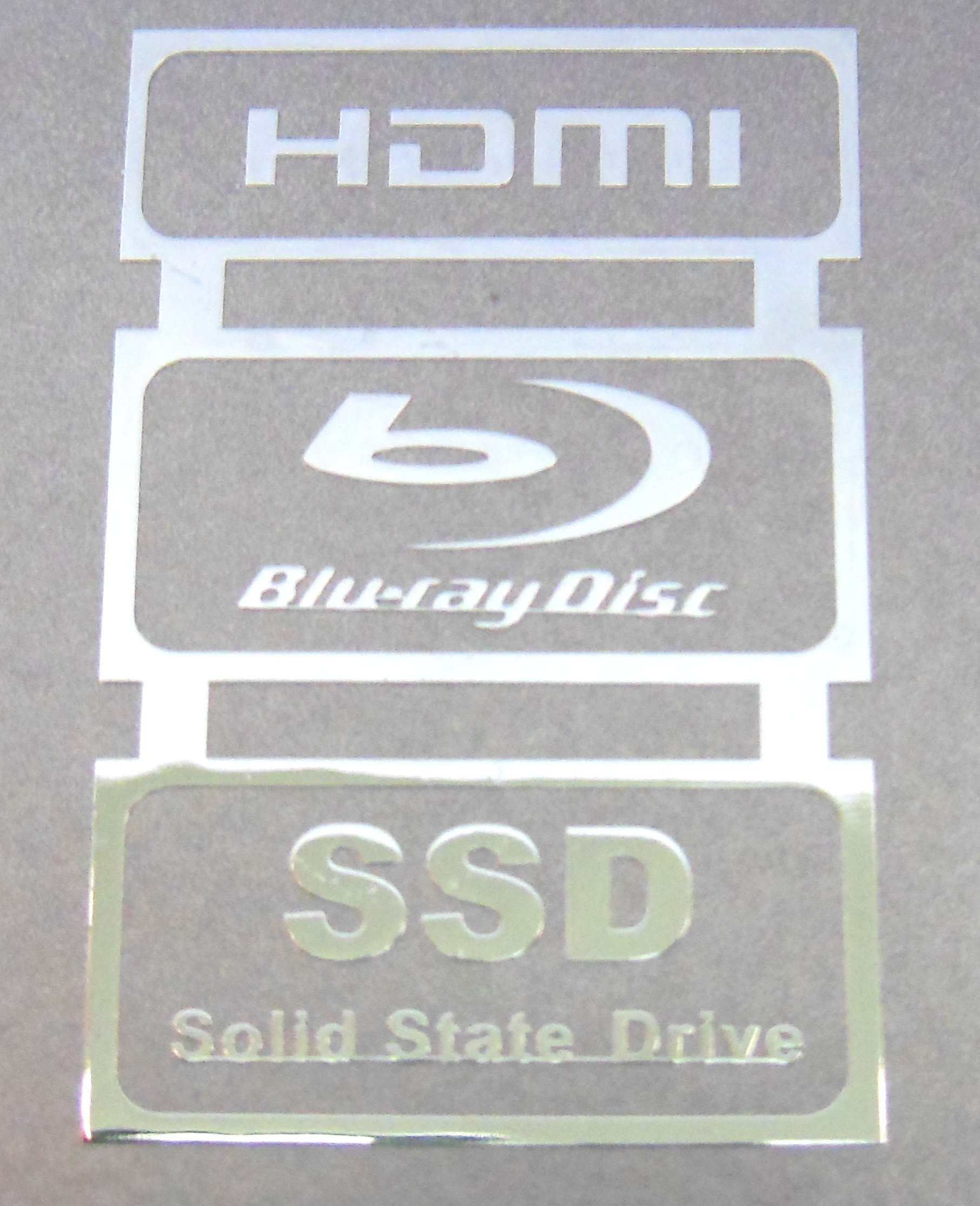 VATH Metal Sticker Compatible with HDMI, Blu-ray Disc, SSD (Solid State Drive) 20mm x 31mm [838]