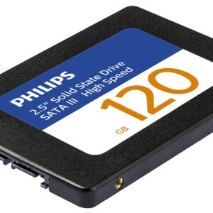 PHILIPS 120GB 2.5” SATA III Internal SSD, Solid State Drive, Up to 550MB/s Read