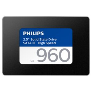 PHILIPS 960GB 2.5” SATA III Internal SSD, Solid State Drive, Up to 550MB/s Read