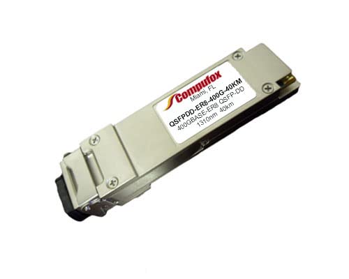 400GBASE-ER8 QSFP-DD PAM4 Optical Transceiver Module (SMF, 1310nm, 40km, LC, DOM) for Arista, Dell, Juniper and Others.