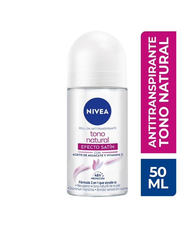 Nivea Deodorant Whitening Pack of 4 Aclarado Natural 50 milliliters 1.7 Fl Oz, 50.0 milliliters