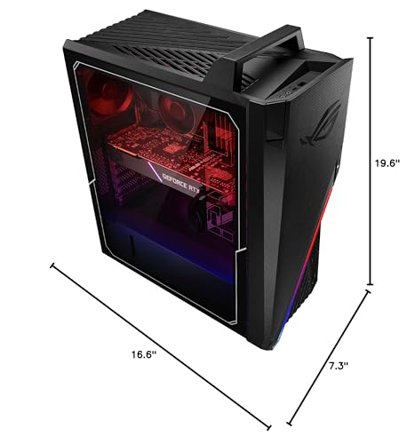 Asus ROG Strix G15 Gaming Desktop, Intel 11th Generation Core i7-11700KF Processor, NVIDIA GeForce RTX 3080 10GB GDDR6, HDMI, WiFi, Windows 10, Black (32GB RAM | 512GB SSD + 2TB HDD)