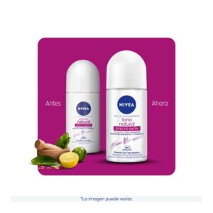 Nivea Deodorant Whitening Pack of 4 Aclarado Natural 50 milliliters 1.7 Fl Oz, 50.0 milliliters