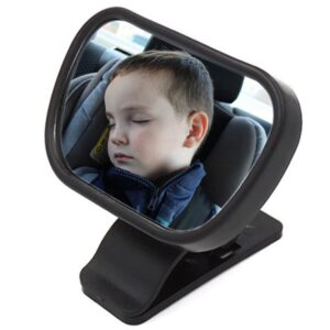 KUYYFDS Baby Car Seat Mirror Adjustable Shatter Proof Rear Viewing Mirror 3PCS Black Mirrors