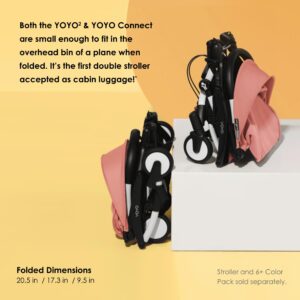 BABYZEN YOYO Connect, Black - Turn Your YOYO2 Stroller into a Double Stroller - Still Compact & Easy to Maneuver