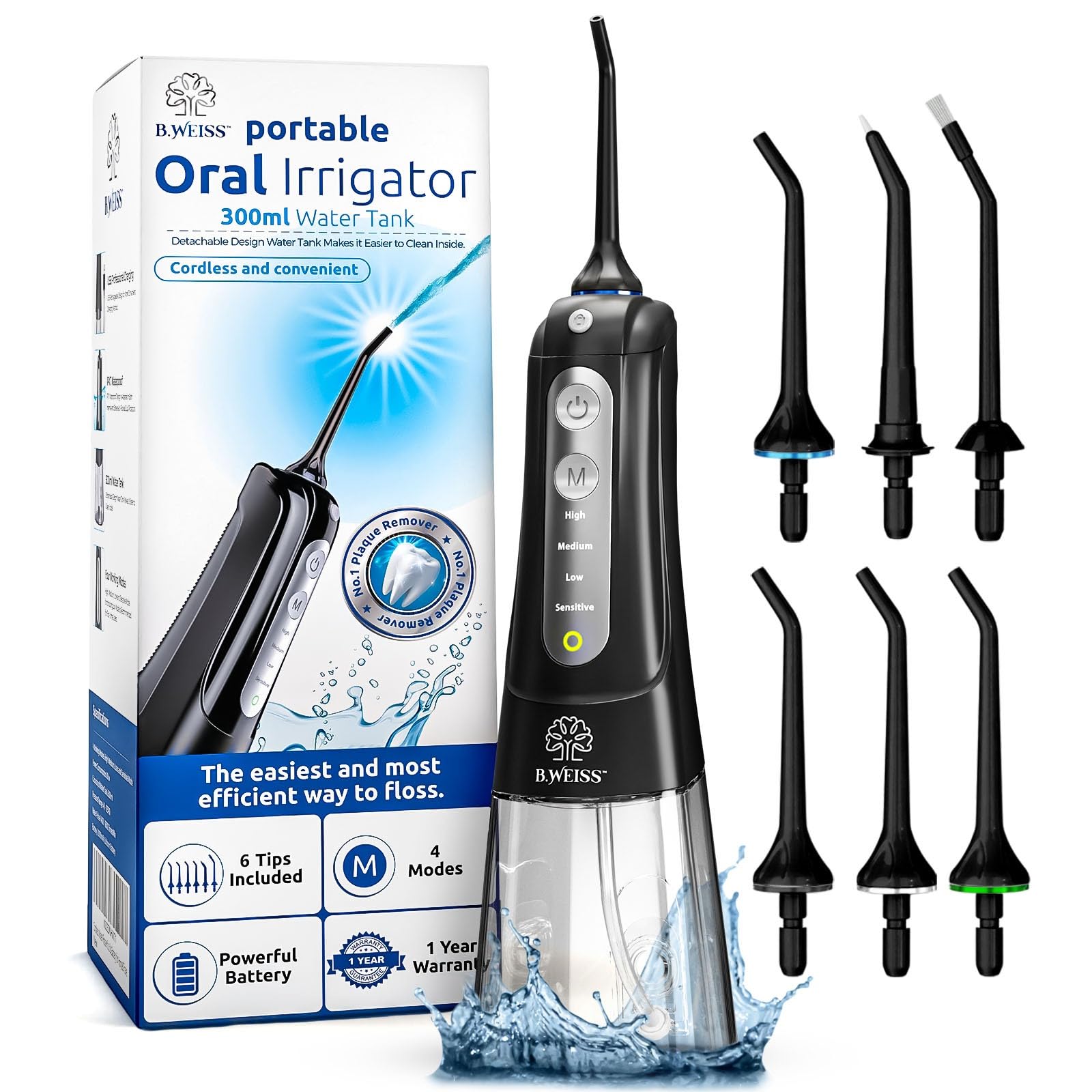 Water flosser for Teeth Cleaning and flossing Oral irrigator