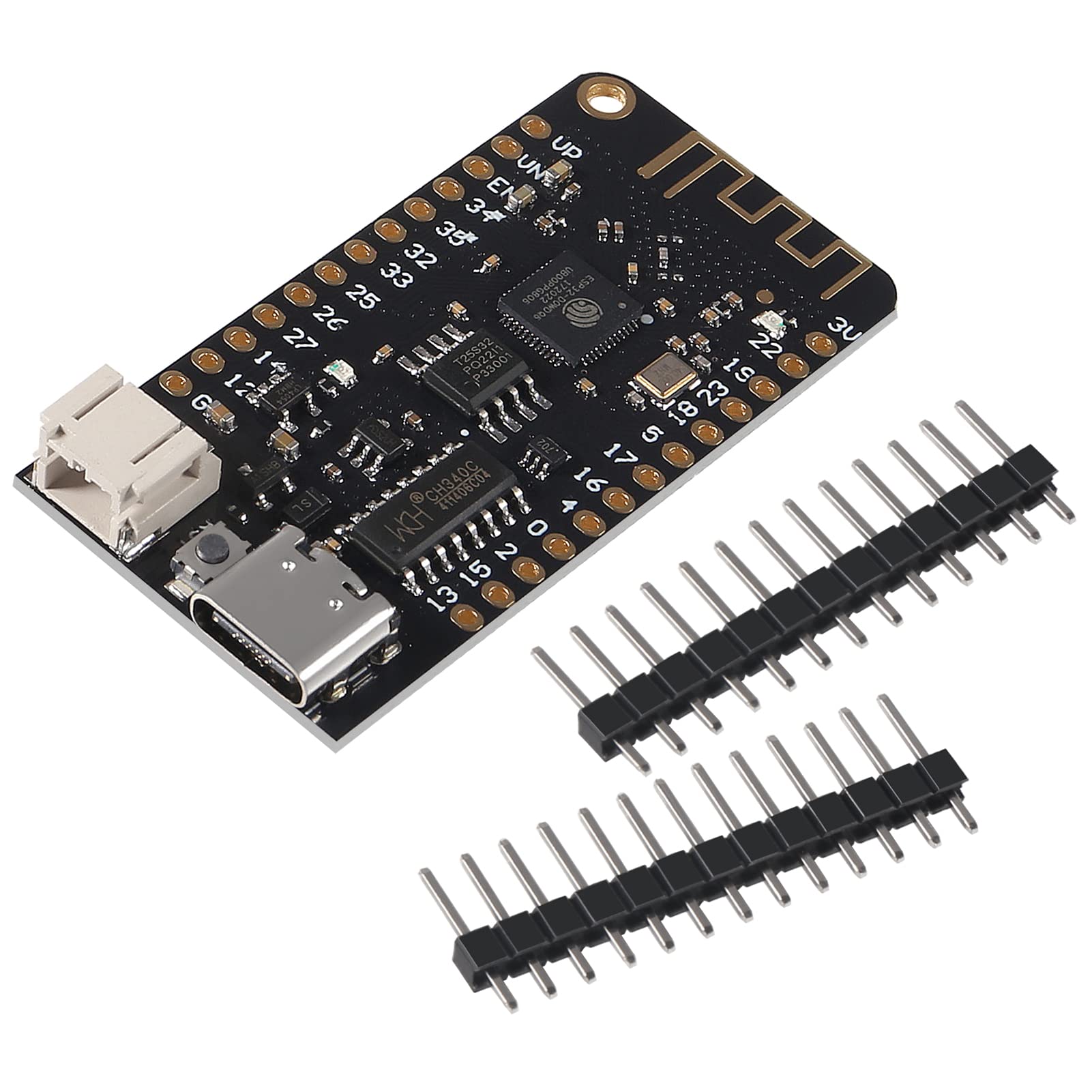 AITRIP 5PCS ESP32 Lite V1.0.0 WiFi Bluetooth Development Board Antenna ESP32 ESP-32 REV1 CH340G MicroPython 4MB Type-C USB for Arduino