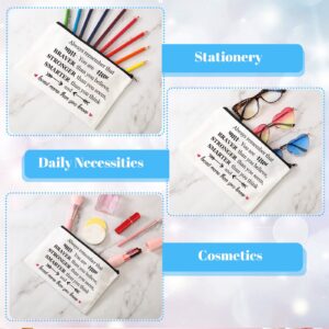 Saintrygo 14 Pieces Inspirational Gifts for Women Positive Makeup Bags Christmas Thanksgiving Always Remember You Are Braver Than You Think Encouragement Birthday Friendship Gift for Friend Mom Sister