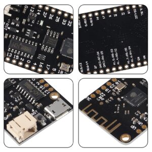 AITRIP 3PCS LOLIN32 ESP32 Lite V1.0.0 WiFi Bluetooth Micro USB Development Board 4MB Flash 500mA CH340 CH340G Lithium Battery Connector ESP32 Compatible with Arduino