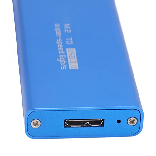 Goshyda mSATA SSD Enclosure, Supports 30x30mm or 30x50mm mSATA Hard Drives, 6Gbps High Speed, Plug and Play