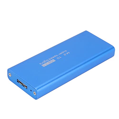 Goshyda mSATA SSD Enclosure, Supports 30x30mm or 30x50mm mSATA Hard Drives, 6Gbps High Speed, Plug and Play