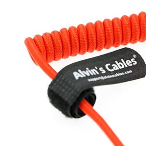 Alvin's Cables 8K 2.1 Micro-HDMI to Full HDMI Braided Coiled-Cable for Atomos-Ninja-V 4K-60P Record 48Gbps HDMI for Canon-R5C,R5,R6(18 to 28 Inch)