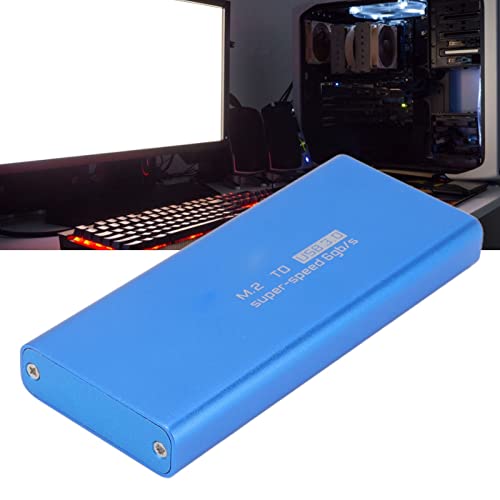 Goshyda mSATA SSD Enclosure, Supports 30x30mm or 30x50mm mSATA Hard Drives, 6Gbps High Speed, Plug and Play