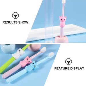 Healifty 3pcs Children's Soft Bristle Toothbrush Lovely Kids Toothbrush Child Toothbrush Kid Oral Care Toothbrush Manual Toothbrush Toothbrushes Teeth Cleaning Brush Aldult TPE Makeup Baby