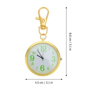 2pcs Pocket Watch Casual Watch Nurses Digital Watch Elderly Alloy Watch Nurses Watch Digital Watches for Watch Kid Watch Exam Form Large Dial Child Ordinary Glass Mirror