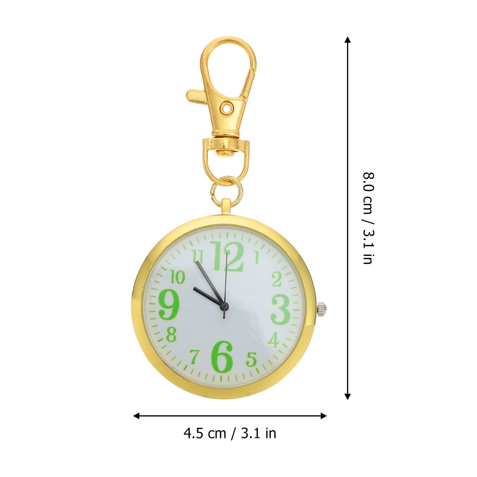 2pcs Pocket Watch Casual Watch Nurses Digital Watch Elderly Alloy Watch Nurses Watch Digital Watches for Watch Kid Watch Exam Form Large Dial Child Ordinary Glass Mirror