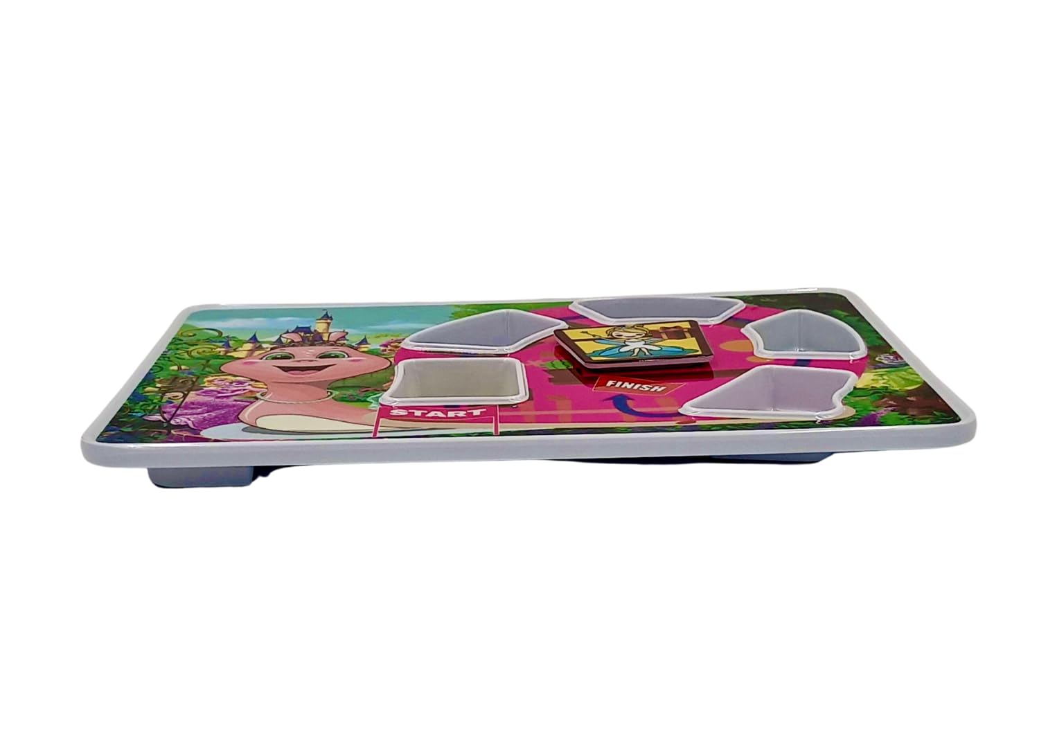 K'ONIJO Fun Picky Eaters Maze Plate Adventure: Unlock New Tastes, Follow the Path to the Hidden Treat! Fairy Princess Themed