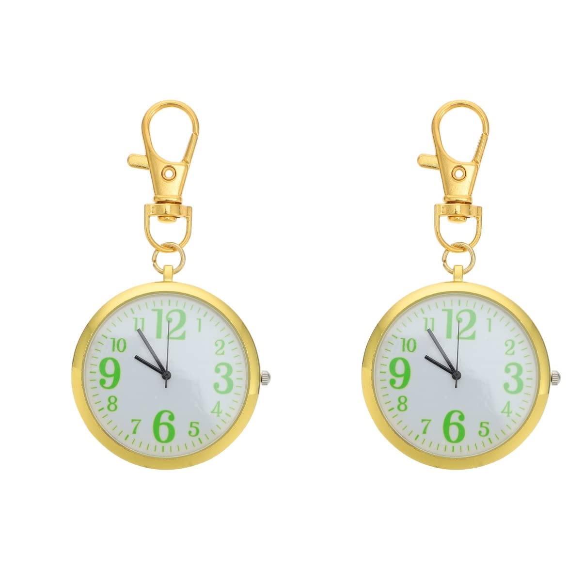 2pcs Pocket Watch Casual Watch Nurses Digital Watch Elderly Alloy Watch Nurses Watch Digital Watches for Watch Kid Watch Exam Form Large Dial Child Ordinary Glass Mirror