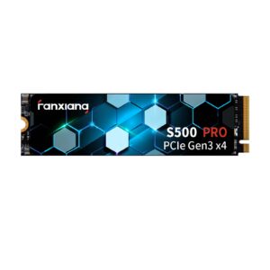 fanxiang S500 Pro 2TB NVMe SSD M.2 PCIe Gen3x4 2280 Internal Solid State Drive, SLC Cache 3D NAND TLC, Up to 3500MB/s, Compatible with Laptop and PC Desktops(Black)