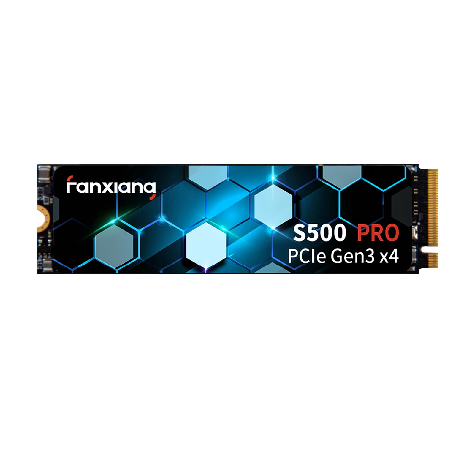 fanxiang S500 Pro 2TB NVMe SSD M.2 PCIe Gen3x4 2280 Internal Solid State Drive, SLC Cache 3D NAND TLC, Up to 3500MB/s, Compatible with Laptop and PC Desktops(Black)