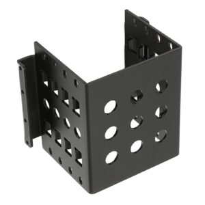 2.5in Hard Drive Storage Bracket, 2.5 Inch Aluminium Alloy Hollow HDD Mounting Rack, 2.5 Inch to 3.5 Inch Solid State Drive Built in Expansion for 2.5in IDE HDD SSD(Black)