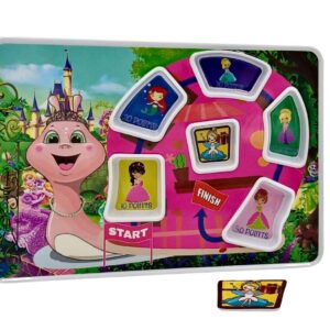 K'ONIJO Fun Picky Eaters Maze Plate Adventure: Unlock New Tastes, Follow the Path to the Hidden Treat! Fairy Princess Themed