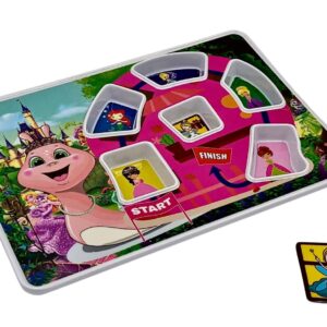 K'ONIJO Fun Picky Eaters Maze Plate Adventure: Unlock New Tastes, Follow the Path to the Hidden Treat! Fairy Princess Themed