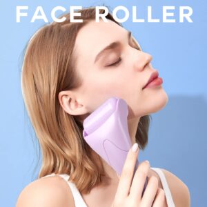 Teenitor Purple Ice Roller for Face, Anxiety Relief Items, Ice Face Roller Skin Care, Cold Face Roller for Puffiness, Face Roller Freezer Facial Massager Skin Care Tools