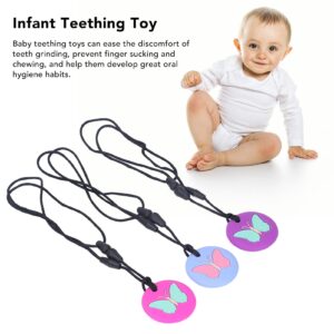 3Pcs Sensory Chew Necklace Chewing Teething Teether Chew Toys for Kids Teething Toys Designed for ADHD, Autism, Biting, Needs, Oral Motor, BPA silicone teething necklace kids sucking sensory