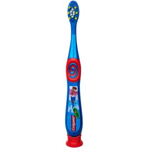 Colgate PJ Masks Toothbrush for Toddlers & Little Children with Suction Cup, Kids 2-5 Years Old, Extra Soft - 1 Count