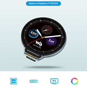 Waveshare RP2040 MCU Board with 1.28inch Round LCD Accelerometer and Gyroscope Sensor