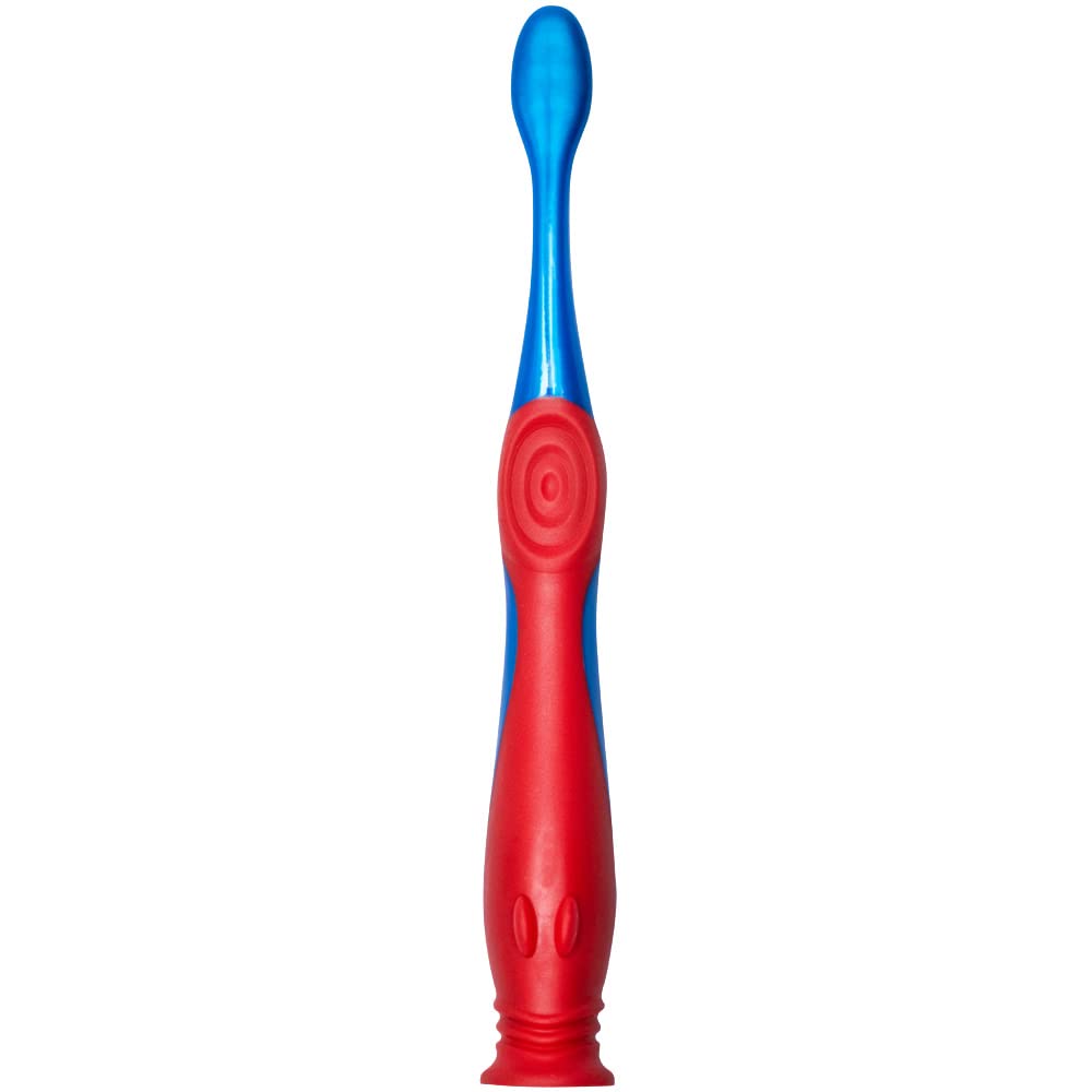 Colgate PJ Masks Toothbrush for Toddlers & Little Children with Suction Cup, Kids 2-5 Years Old, Extra Soft - 1 Count